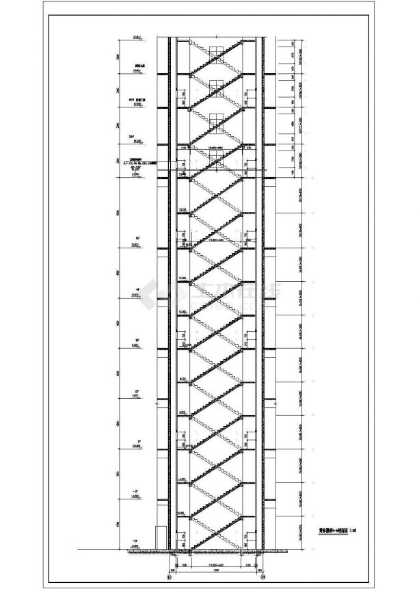 某高层剪力墙结构住宅楼设计cad全套建筑施工图（含设计说明 ）-图二