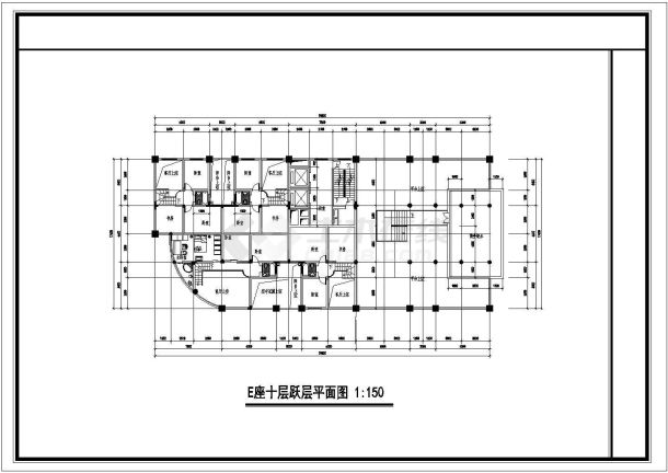 某高层框剪结构住宅楼建筑设计CAD全套施工图（含总平面图）-图一