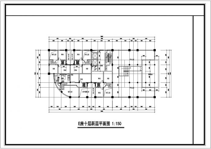 某高层框剪结构住宅楼建筑设计CAD全套施工图（含总平面图）_图1