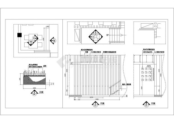 某二层火锅店室内装修设计cad全套施工图纸（标注详细）-图二
