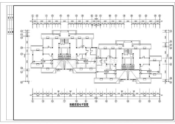 某多层砖混结构住宅楼配电设计cad全套电施图（含设计说明，含弱电设计）-图二