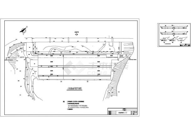 [湖南]水闸枢纽工程全套竣工图CAD图纸(橡胶坝 冲砂闸)-图二