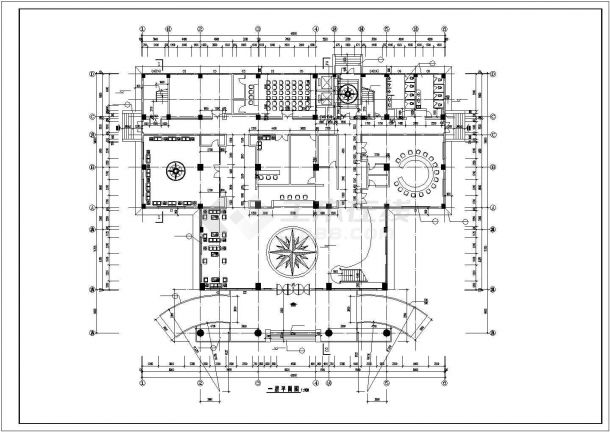 南京市玄武区某10层框架结构商务宾馆全套建筑设计CAD图纸-图二