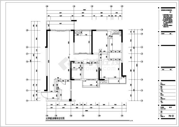 现代样板房全套装修设计施工图-图二