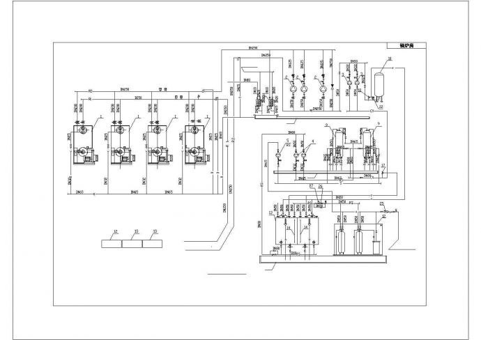 某地区锅炉房热力系统电气施工图_图1