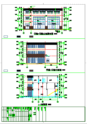 3层钢混框架结构改造加固建筑设计cad施工图