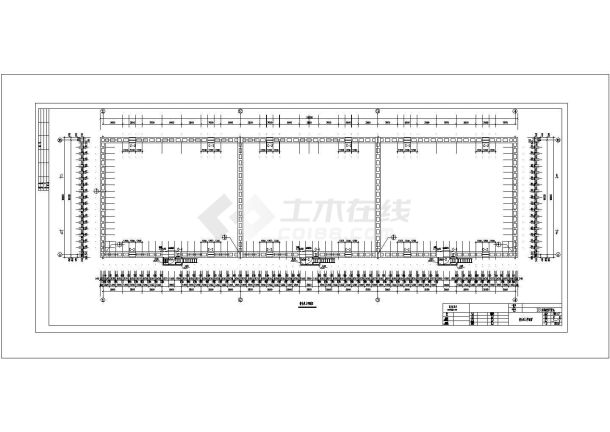 大跨度拱板屋盖仓库结构施工图(18米跨、含建筑图)-图二