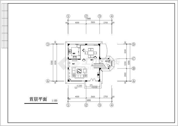 某三层别墅装修方案图（含21张图纸）-图二