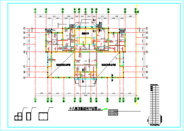18层纯剪力墙结构住宅楼结构设计cad施工图_图1