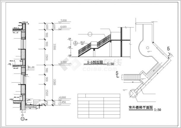 1294平方米小区幼儿园设计建筑施工cad图，共十张-图二