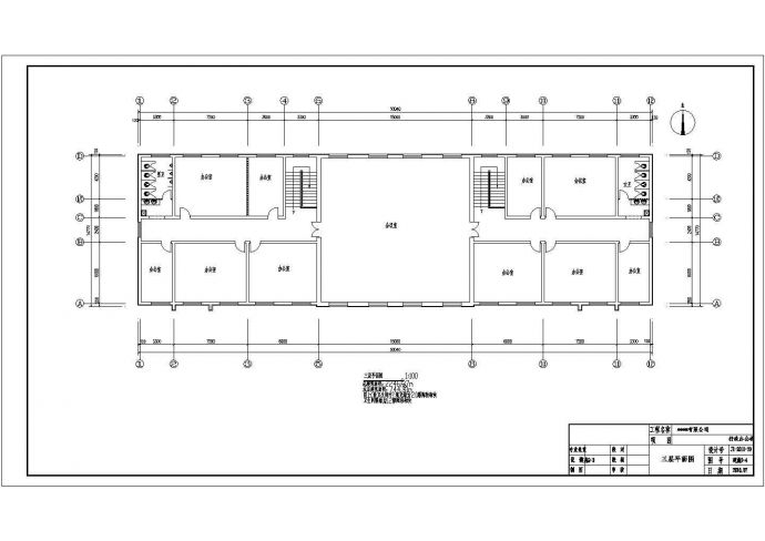 某公司三层办公楼电气设计cad施工图纸_图1