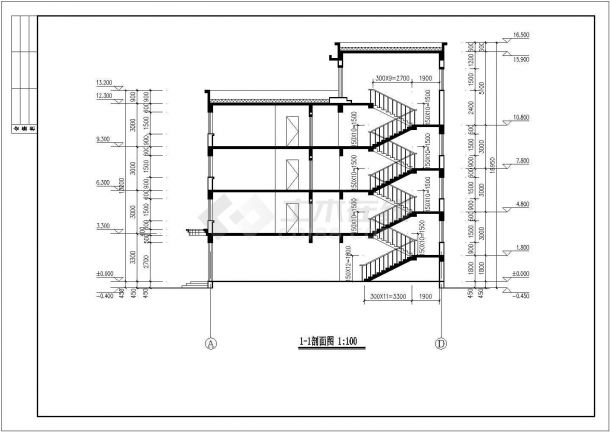 石家庄市某休闲度假村4层混合结构商务旅馆建筑设计CAD图纸-图一