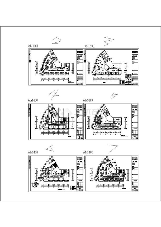 某混搭西餐厅CAD（含效果图）室内装修设计大样施工图-图二