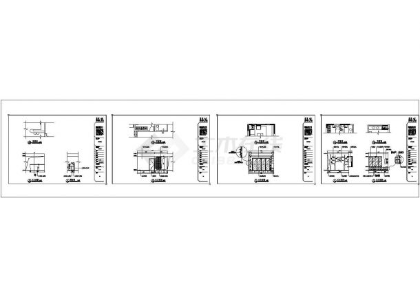 某简约风格2室2厅2卫CAD室内装修设计大样施工图-图二