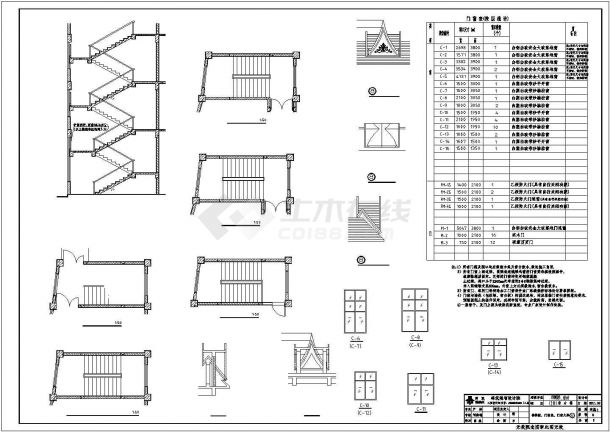 750平米3层框架结构商业综合连锁酒店楼建筑设计CAD图纸（1层商铺）-图二