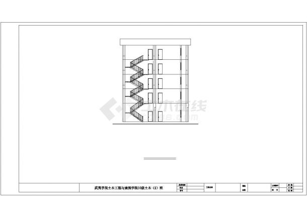 龙岩市广兰家园小区2300平5层砖混结构住宅楼建筑和结构设计CAD图纸-图一