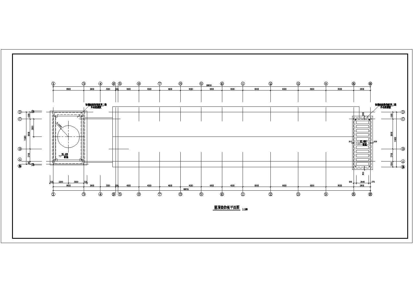 某四层框架结构教学楼全套设计cad施工图纸