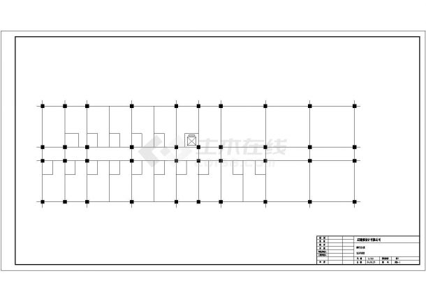 合肥市某5800平米7层框架结构商务办公中心全套建筑设计CAD图纸-图一