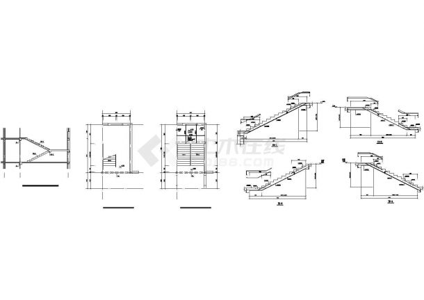 某六层砖混结构教学楼设计cad施工图-图一