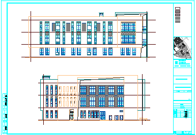 [四川]3层钢混框架结构大学食堂建筑结构设计cad施工图-图一