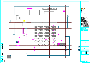 [四川]3层钢混框架结构大学食堂建筑结构设计cad施工图-图二