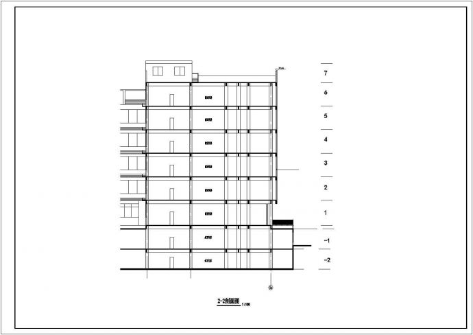 3万平米30+1层剪力墙结构住宅楼全套建筑设计CAD图纸（1-6层商用）_图1