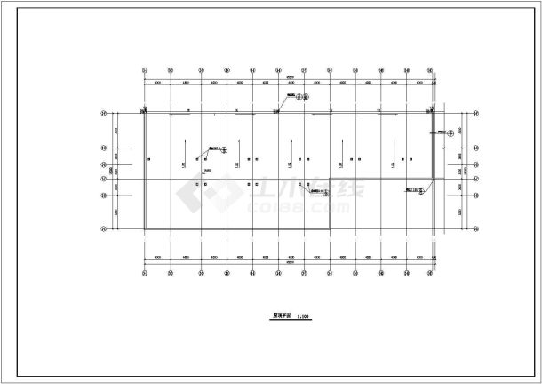 昆明市商业街某7700平米3层钢混框架结构商务大酒店建筑设计CAD图纸-图一