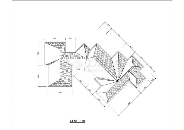 1900平米左右3层框混结构民宿酒店平立面设计CAD图纸-图一