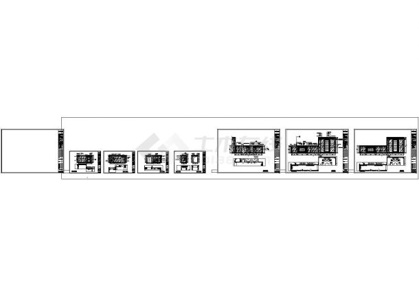 某名城电梯厅欧式风格CAD结构设计图纸-图二