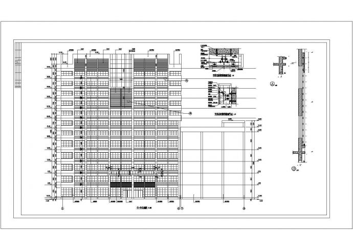 长春市杨春路某1.2万平米12层框架结构商务酒店建筑设计CAD图纸_图1