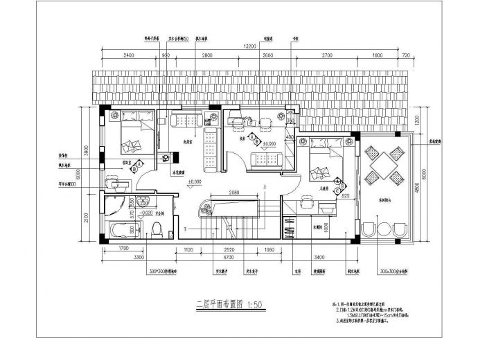 370平米3层框架结构豪华单体别墅平立面装修设计CAD图纸_图1