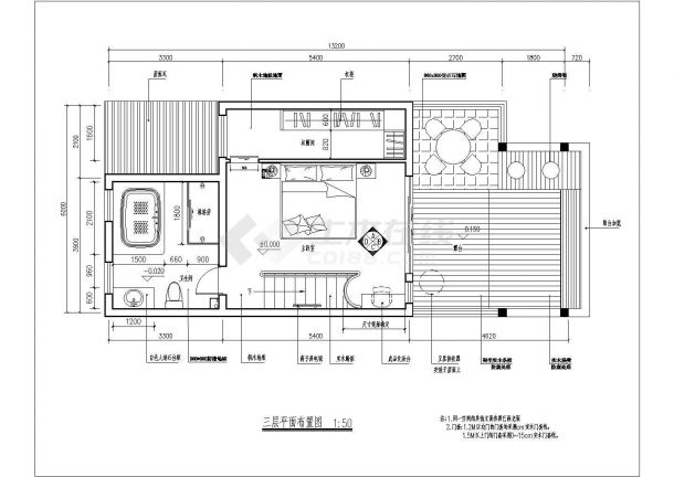 370平米3层框架结构豪华单体别墅平立面装修设计CAD图纸-图二