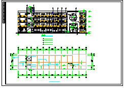 某小学四层教学楼建筑设计CAD施工图-图二