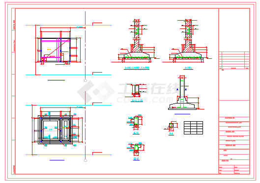 [上海]大型钢桁架结构交通枢纽站结构cad设计图-图二