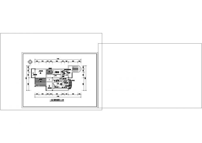 海天别墅装修设计平面方案cad图纸，共一份资料_图1