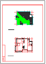 欧式坡屋面3层独栋别墅建筑设计施工图（全套CAD图纸）-图二