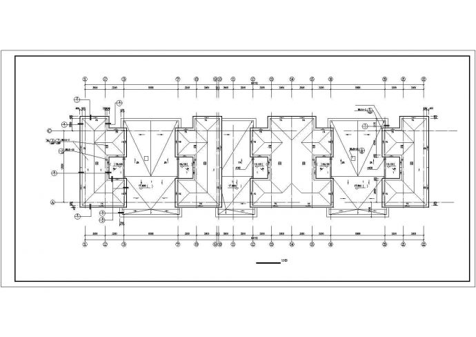 台州市某小区2950平米6层框架结构住宅楼建筑设计CAD图纸_图1