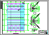 某钢管桁架结构菜市场结构cad设计图_图1