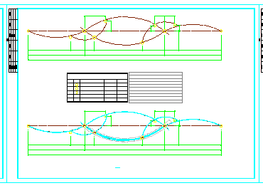 曲面彩屏广告牌钢结构cad设计施工图（显示屏尺寸22400X12800）-图二