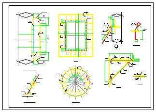 [烟囱]30米拉索钢结构cad设计施工图-图一