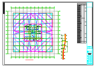 [贵州]74层型钢框架-矩形核心筒结构超B级超高层综合楼结构cad设计施工图（含6层地下室）-图一