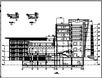 办公楼设计_某市七层著名办公楼建筑施工cad图(带效果图)_图1
