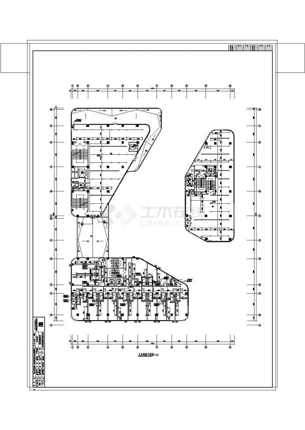 多层商业建筑给排水消防系统设计施工图-图一