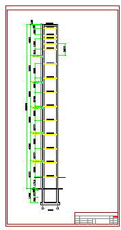 6层电梯钢框架结构cad设计施工图-图二