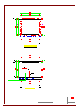 6层电梯钢框架结构cad设计施工图