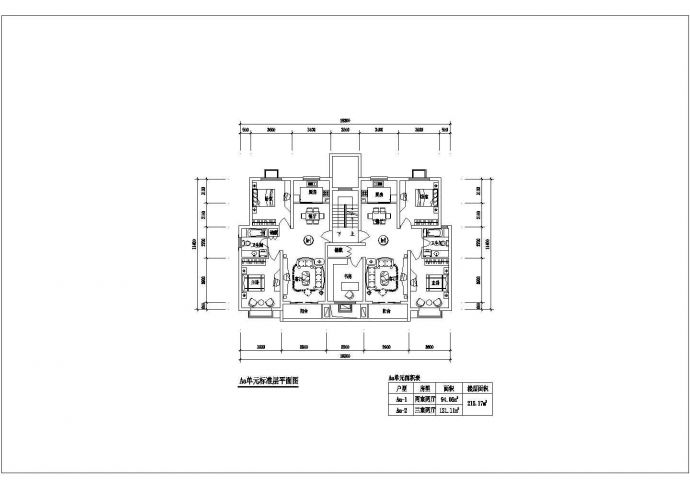 山东省潍坊某小区住宅高层多层平面设计CAD图纸_图1