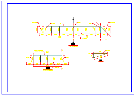 膜结构加油站结构cad设计施工图（原创）-图一