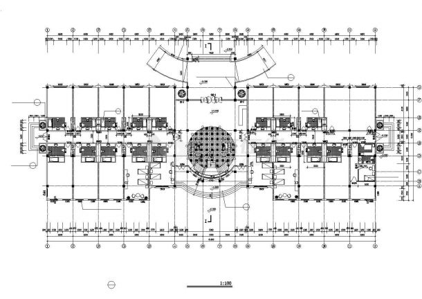 沈阳市某休闲度假区2层框架结构民宿酒店建筑设计CAD图纸-图一
