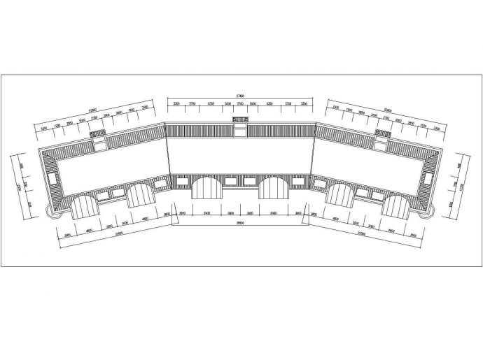 合肥市某小区7600平米6+1层砖混结构住宅楼平立剖面设计CAD图纸_图1