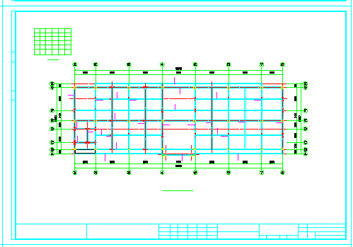 3层框架结构办公楼结构cad设计施工图纸-图二